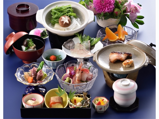 1泊2食プラン（日本料理）。ご夕食にお手頃価格の和会席をセットいたしました。